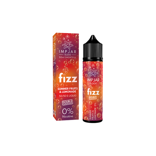 0mg Imp Jar Fizz 50ml Shortfill  Summer fruits Lemonade (50VG/50PG) 