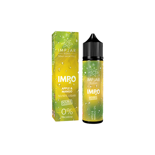 0mg Imp Jar Imp2O 50ml Shortfill Apple Mango  (50VG/50PG) 