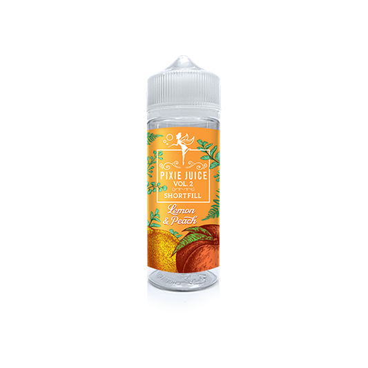 0mg Pixie Juice Volume 2 100ml Shortfill Lemon Peach (70VG/30PG)