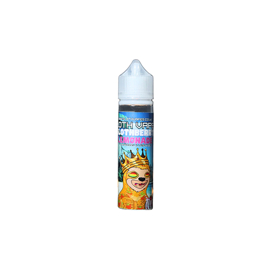 0mg Sloth Vapes 50ml Shortfill (50VG/50PG) (1 Free Nic Shot Per Shortfill) Slothberry lemonade