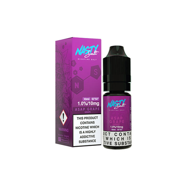 10mg Nasty Salts 10ml Asap Grape (50VG/50PG)