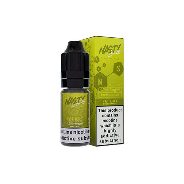 10mg Nasty Salts 10ml Green Mango (50VG/50PG)