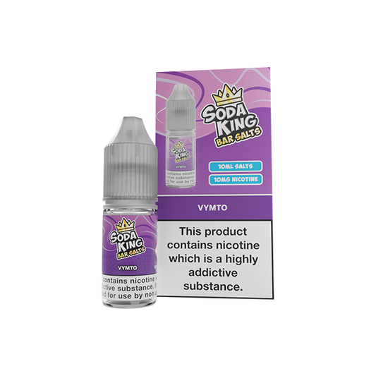 10mg Soda King Bar SALTS Nic Salts 10ml Vymto  (50VG/50PG)