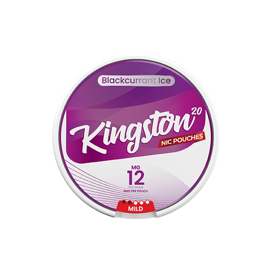 12mg Kingston Nicotine Pouches Blackcurrant Ice - 20 Pouches