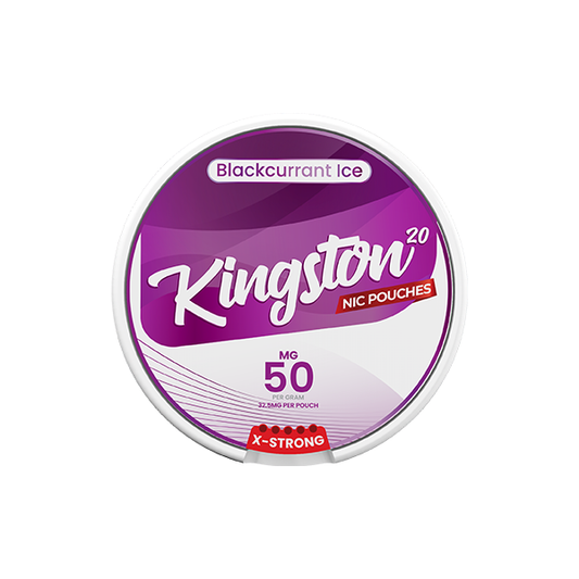 12mg Kingston Nicotine Pouches Blackcurrant ice - 20 Pouches 2