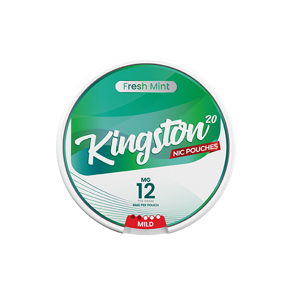 12mg Kingston Nicotine Pouches  Fresh Mint- 20 Pouches