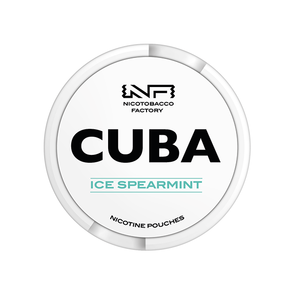 16mg CUBA White Nicotine Pouches  Icespearmint- 25 Pouches