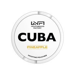 16mg CUBA White Nicotine Pouches PineApple- 25 Pouches