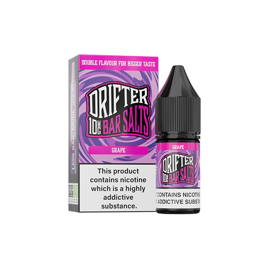 20mg Drifter Bar Salts 10ml Nic Salts Grape (50VG/50PG) 