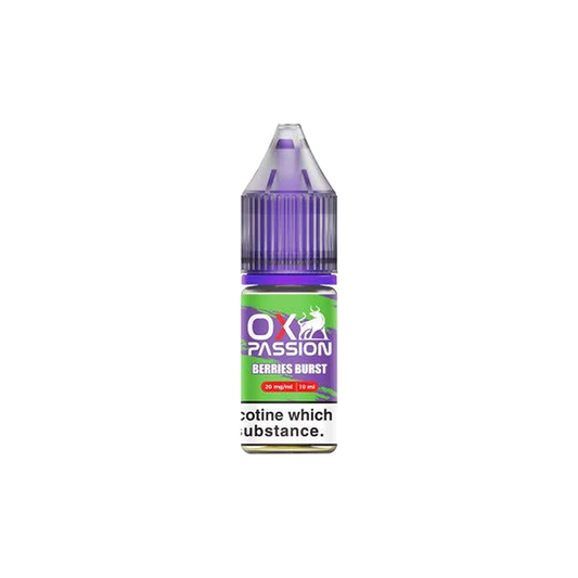 20mg OX Passion By OXVA 10ml Nic Salts Berries Burst  (50VG/50PG)