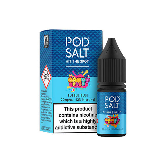 20mg Pod Salt Fusions 10ml Nic Salt Bubble blue (50VG/50PG)   