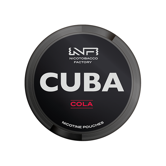 43mg CUBA Black Nicotine Pouches Cola 25 Pouches