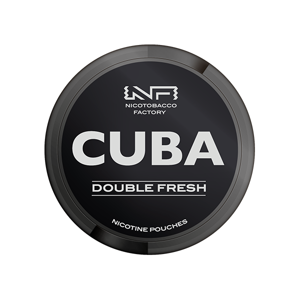 43mg CUBA Black Nicotine Pouches Double Fresh- 25 Pouches