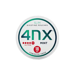 4NX_18mg_Mint_Slim_Nicotine_Pouches_ Mint 20_Pouches