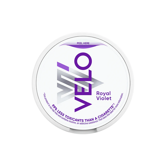 6mg Velo Slim Medium Strength Nicotine Pouches Royal Violet 20 Pouches  