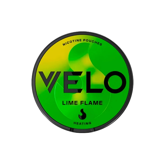 8mg Velo Slim Medium Strength Nicotine Pouches Lime Flame - 20 Pouches