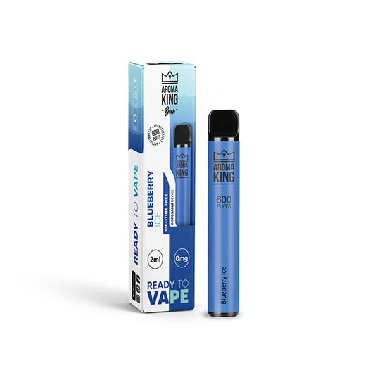 Blueberry Ice Aroma King Bar 600 Disposable Bubbleberry ice Vape Device