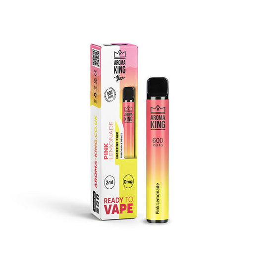 Blueberry Ice Aroma King Bar 600 Disposable   Pink Lemonnade Vape Device