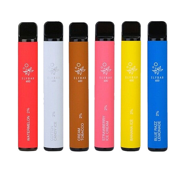 ELF Bar Disposable Vape Pod 600 Puffs.