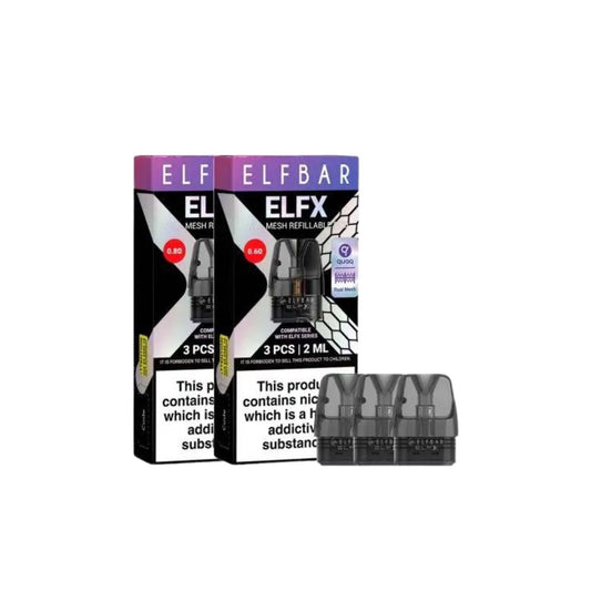 Elf Bar ELFX Empty Refillable Pods 2ml - 3 pcs 0.6ohm