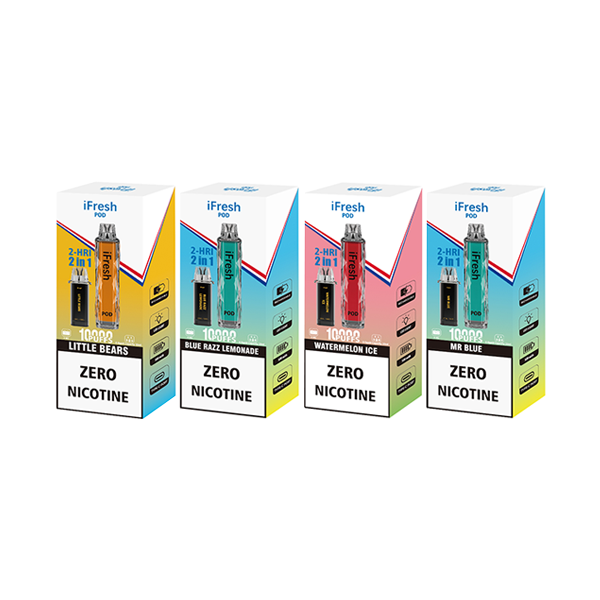 IFresh 10000 2-HRI Disposable Pod Kit 10000 Puffs 