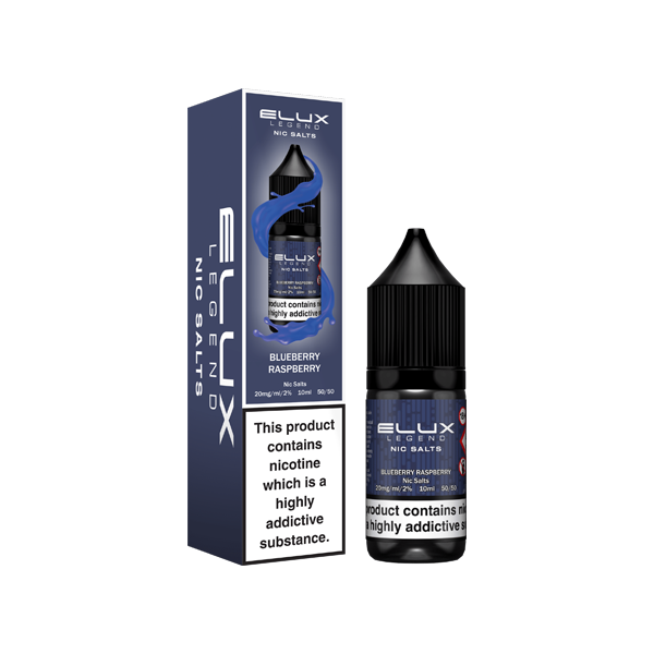 10mg Elux Legend 10ml Nic Salts (50VG/50PG) Blueberry Raspberry Vape Flavours