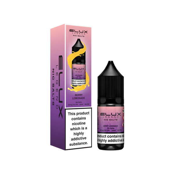 10mg Elux Legend 10ml Nic Salts (50VG/50PG) Berry Lemonade Vape Flavours