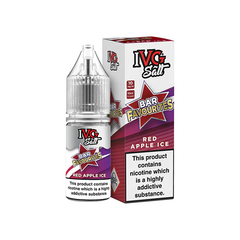 10mg IVG Bar Favourites 10ml Nic Salts (50VG/50PG) Red Apple ice Vape Flavours