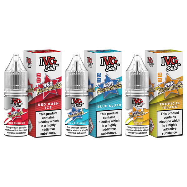 10mg IVG Bar Favourites 10ml Nic Salts (50VG/50PG) Vape Flavours