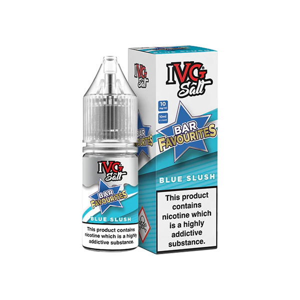 10mg IVG Bar Favourites 10ml Nic Salts (50VG/50PG) Blue Slush Vape Flavours