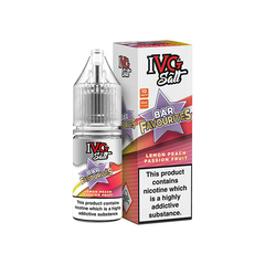 10mg IVG Bar Favourites 10ml Nic Salts (50VG/50PG) Lemon Peach Passion Fruit Vape Flavours