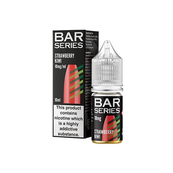 10mg Bar Series 10ml Nic Salts (50VG/50PG) Strawberry Kiwi Vape Flavours