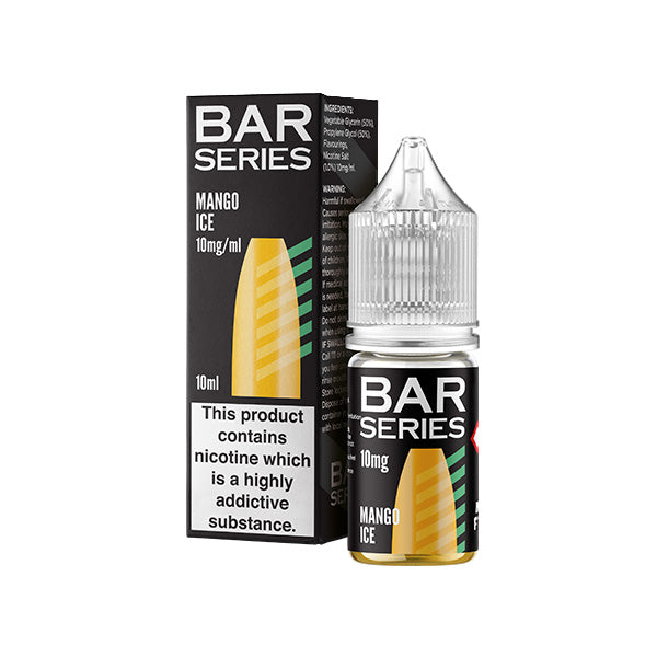 10mg Bar Series 10ml Nic Salts (50VG/50PG)  Mango Ice Vape Flavours