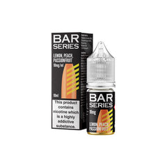 10mg Bar Series 10ml Nic Salts (50VG/50PG) Lemon Pearch Passionfruit Vape Flavours