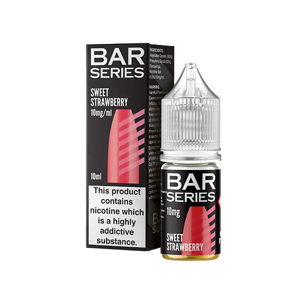 10mg Bar Series 10ml Nic Salts (50VG/50PG) Sweet Strawberry Vape Flavours