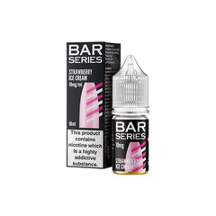 10mg Bar Series 10ml Nic Salts (50VG/50PG) Srawberry Ice Cream Vape Flavours