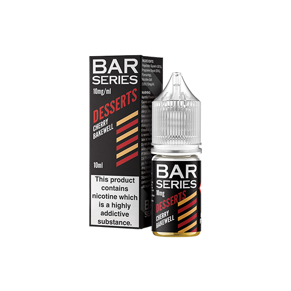 10mg Bar Series Desserts 10ml Nic Salts (50VG/50PG) Cherry Bakewell Vape Flavours