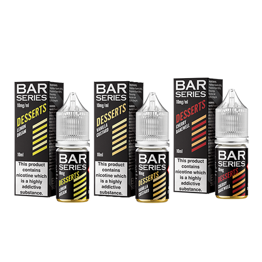 10mg Bar Series Desserts 10ml Nic Salts (50VG/50PG) vape flavours