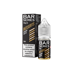 10mg Bar Series Desserts 10ml Nic Salts (50VG/50PG) Creamy Tofee Vape Flavours