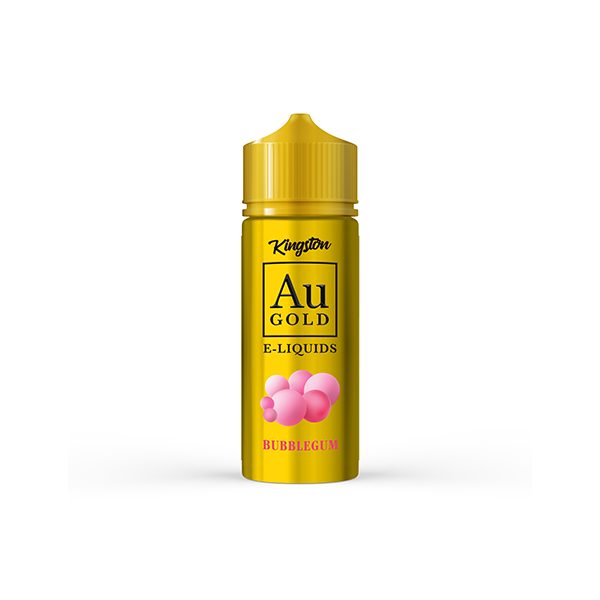 0mg AU Gold By Kingston 100ml Shortfill E-liquid Bubblegum Flavours