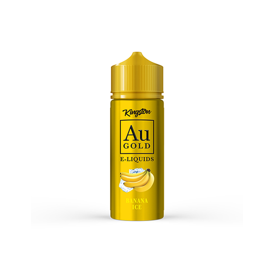 0mg AU Gold By Kingston 100ml Shortfill E-liquid Banana Ice Flavours