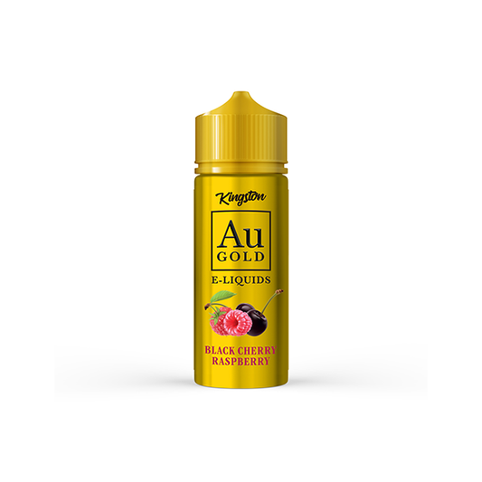 0mg AU Gold By Kingston 100ml Shortfill E-liquid Black Cherry Raspberry Flavours