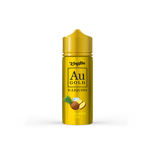 0mg AU Gold By Kingston 100ml Shortfill E-liquid Pineapple Ice Flavours