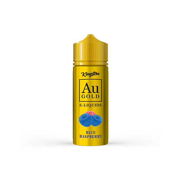 0mg AU Gold By Kingston 100ml Shortfill E-liquid blue Raspberry Flavours