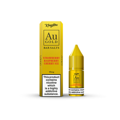 10mg AU Gold By Kingston Nic Salt 10ml (60VG/40PG) Stawberry Raspberry Cherry Ice Vape Flavours