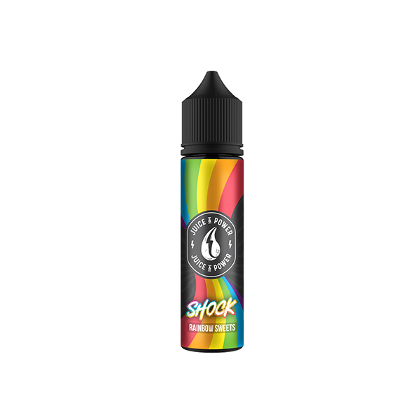 0mg Juice N Power Shortfills 50ml (70VG/30PG) Rainbow Sweets Vape Flavours