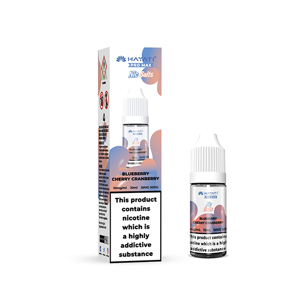 10mg Hayati Pro Max Nic Salts 10ml BlueBerry Cherry CranBerry Vape Flavours