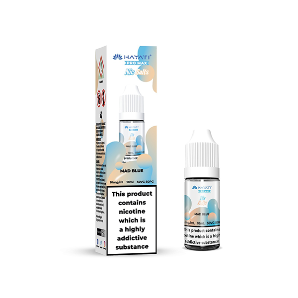 10mg Hayati Pro Max Nic Salts 10ml Mad Blue Vape Flavours