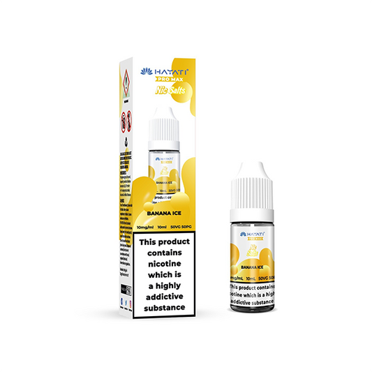 10mg Hayati Pro Max Nic Salts 10ml Banana Ice Vape Flavours