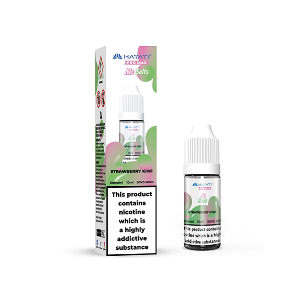 10mg Hayati Pro Max Nic Salts 10ml Strawberry Kiwi Vape Flavours